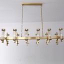 Ritz - Glass Tube X Rectangular Chandelier